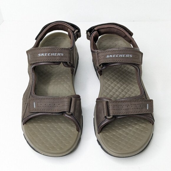 Skechers Tresmen Garo Fisherman Sandals, Chocolate, Men\'s 10 M